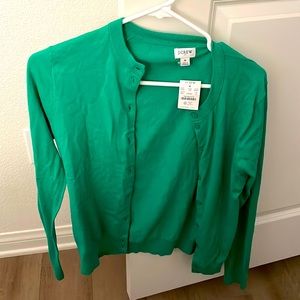 Green cardigan